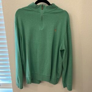 Polo by Ralph Lauren green quarter zip sweater
